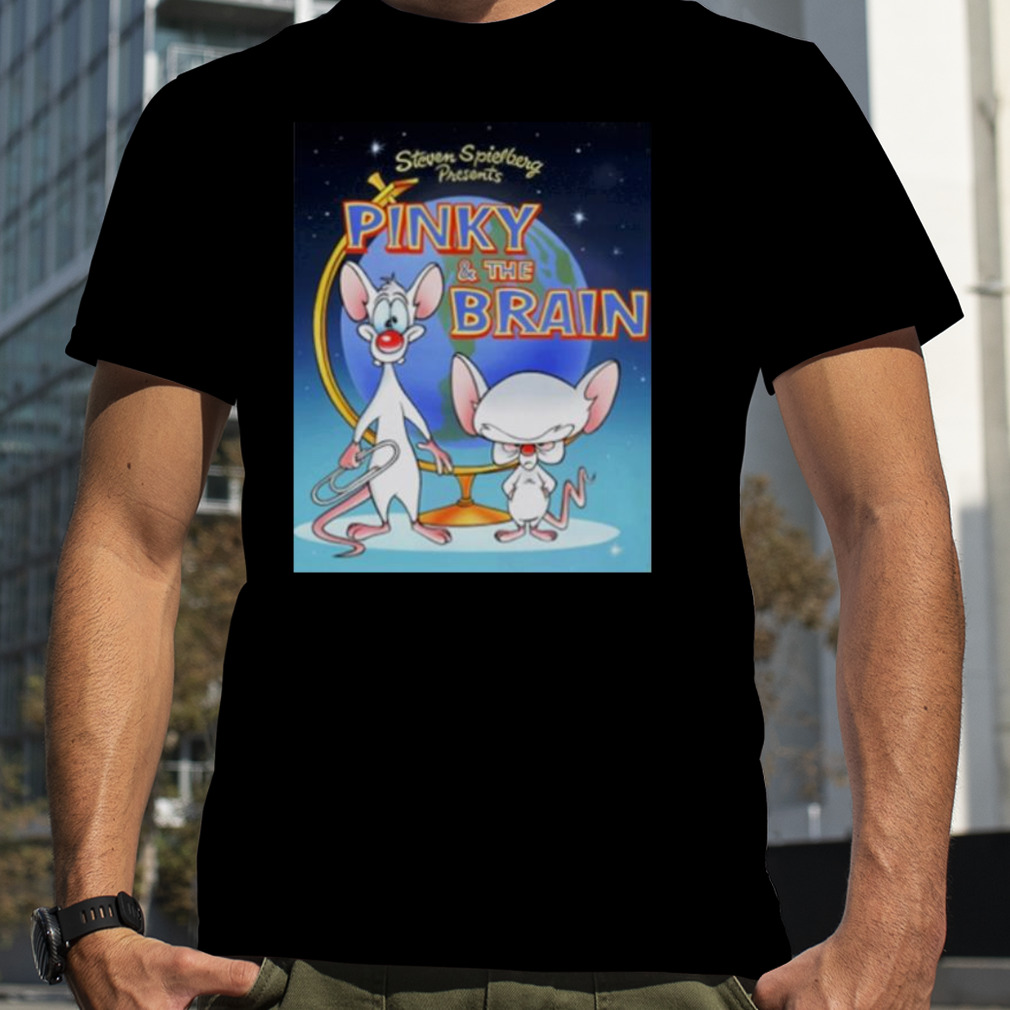 Steven Spielberg presents pinky and the brain shirt
