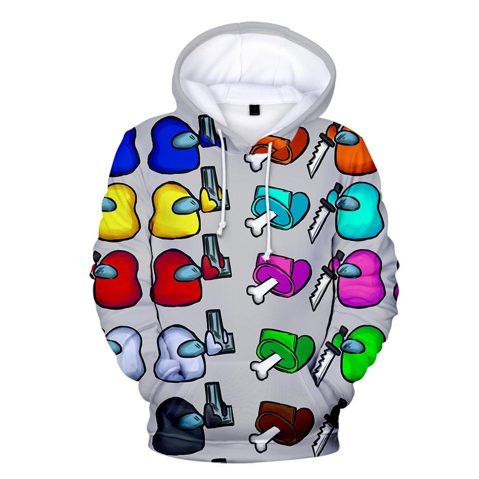 Kids Style-8 Impostor Crewmate Among Us Cartoon Game Unisex 3D Printed Hoodie Pullover Sweatshirt