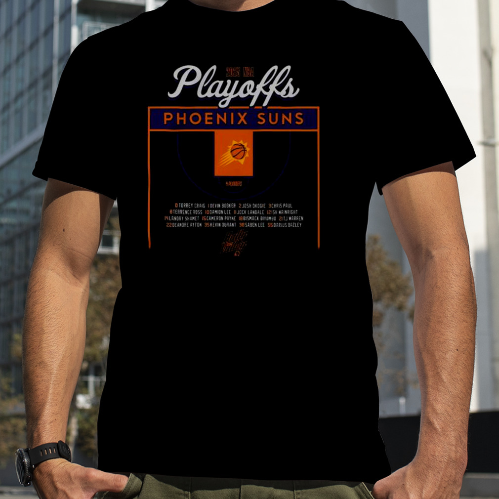 Phoenix Suns Stadium Essentials Unisex 2023 NBA Playoffs Roster T-Shirt