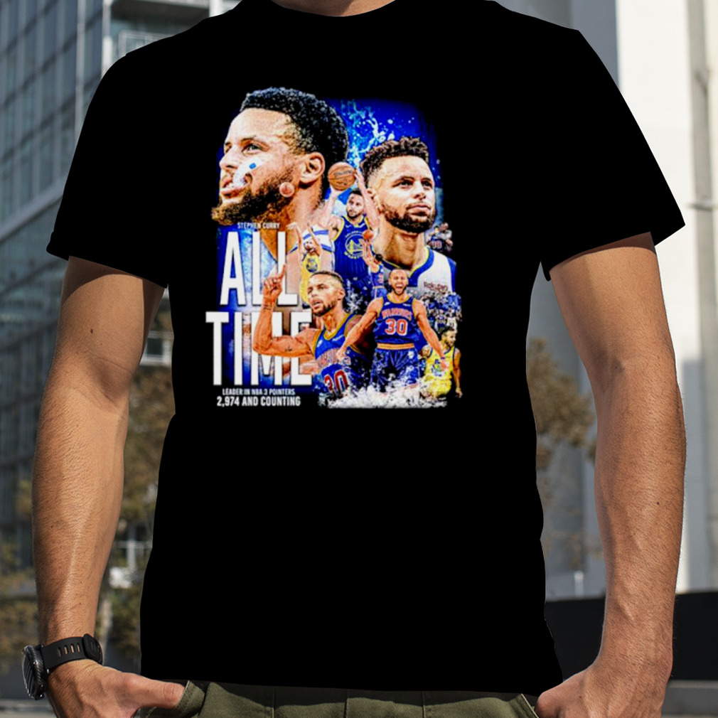Steph Curry NBA all time 3pt Leader shirt