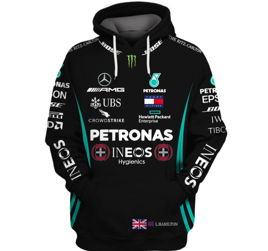 Mercedes-AMG 3D Petronas Racing Team Mercedes Team AOP Unisex Hoodie