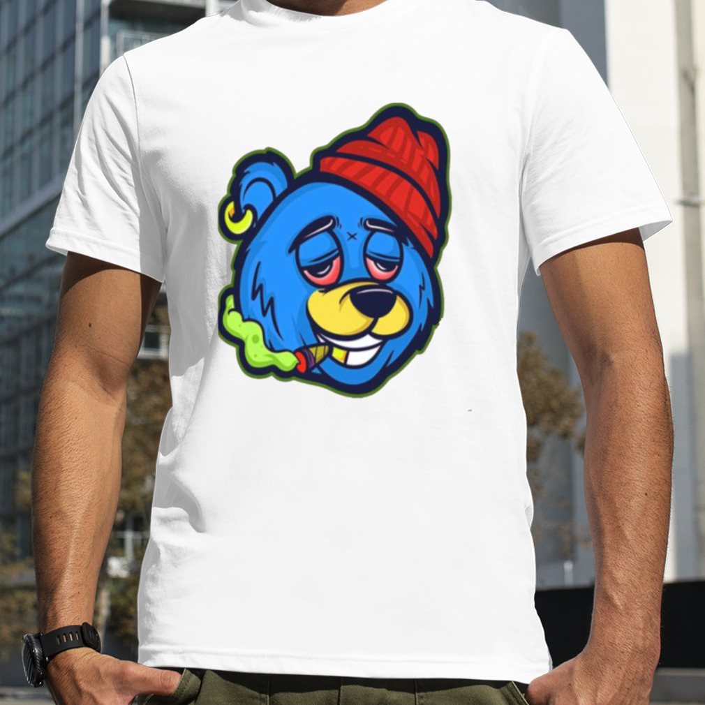 Cannabis Stoned Bear Character shirt