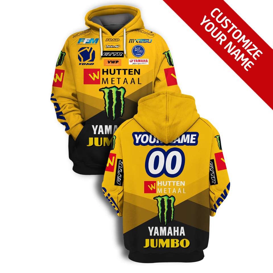 Personalized Yamaha Jumbo 3D Gift Custom Name 3D Racing Yamaha Monster