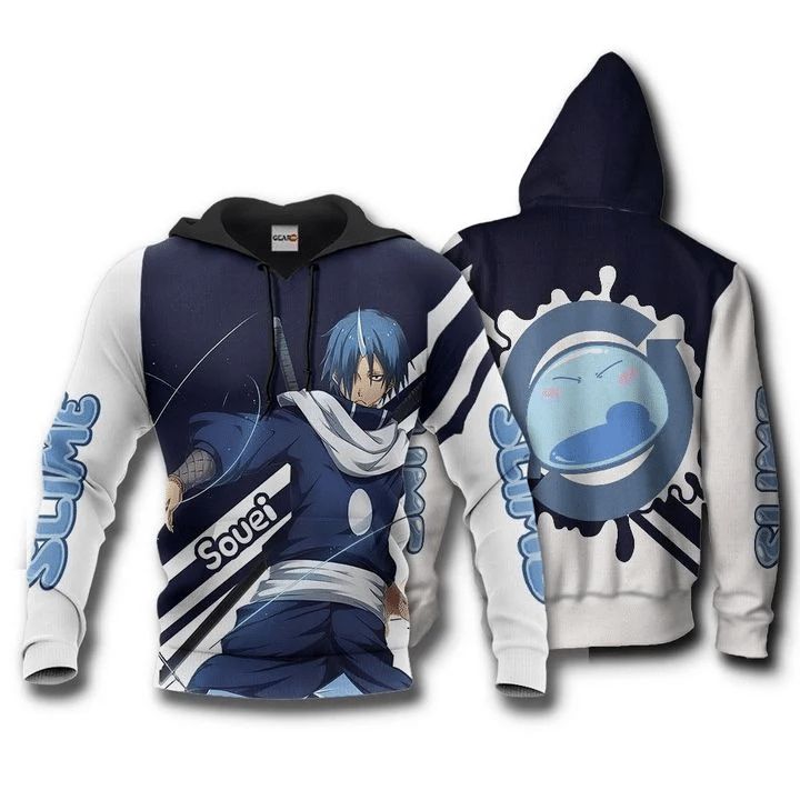 Slime Souei Tensura Anime Manga 3d Zip Hoodie