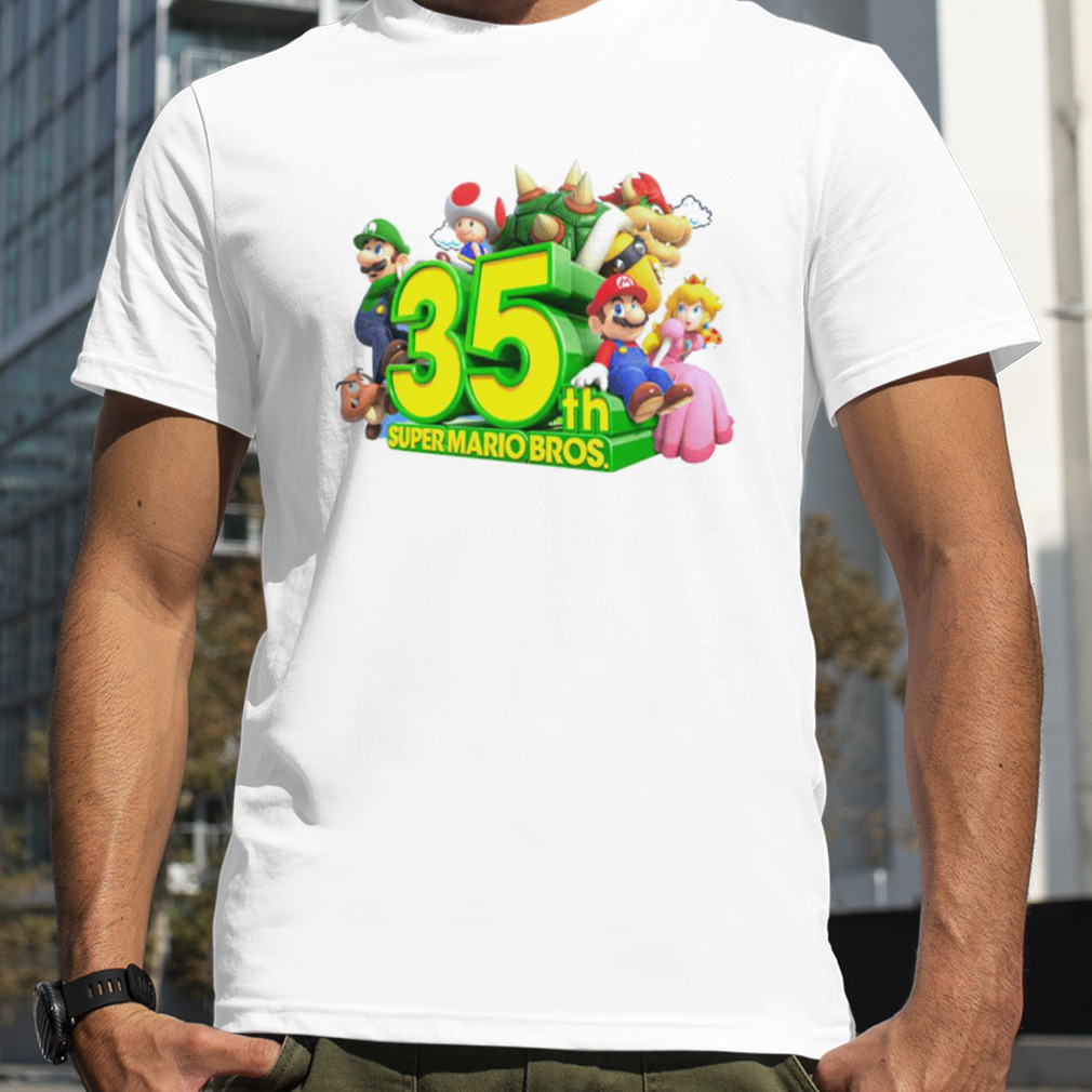 35th anniversary of Super Mario bros shirt