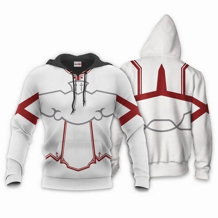 Sword Art Online Asuna Yuuki Anime Manga 3d Zip Hoodie