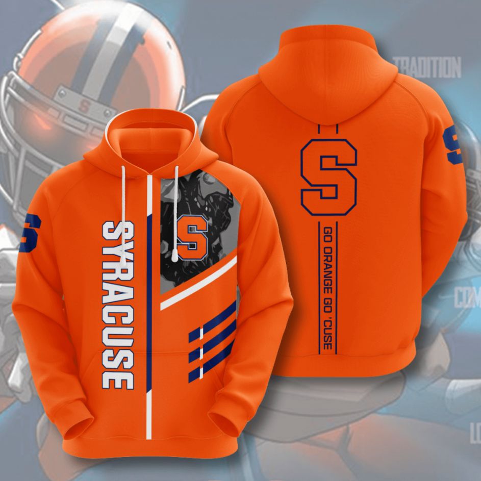Syracuse Orange American Football 3D Printed Hoodie