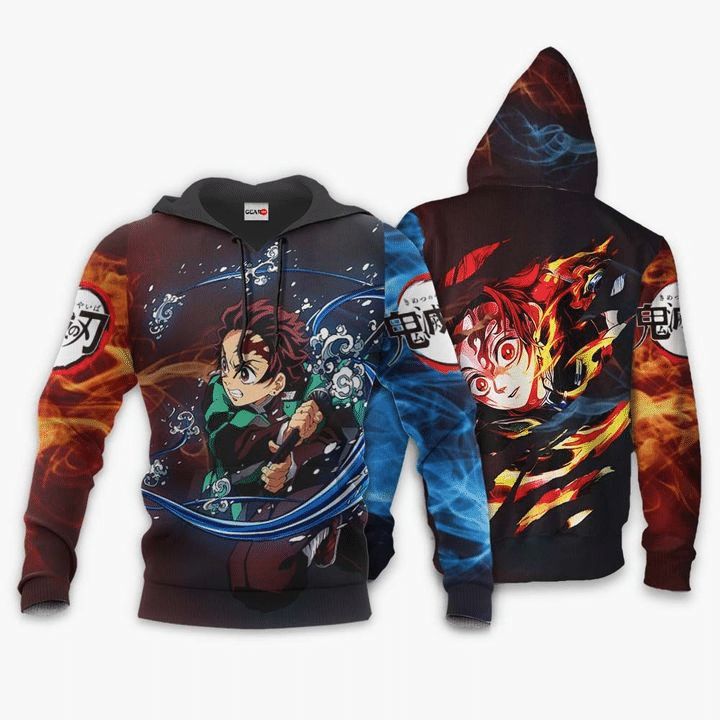 Tanjiro Kamado Anime Manga Demon Slayer Kimetsu No Yaiba 3d T Shirt Zip Bomber Hoodie