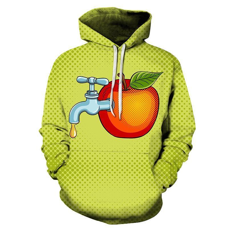 Tap Apple 3D - Sweatshirt, Hoodie, Pullover