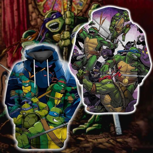 Teenage Mutant Ninja Turtles Lovers Ii 3d Zip Hoodie