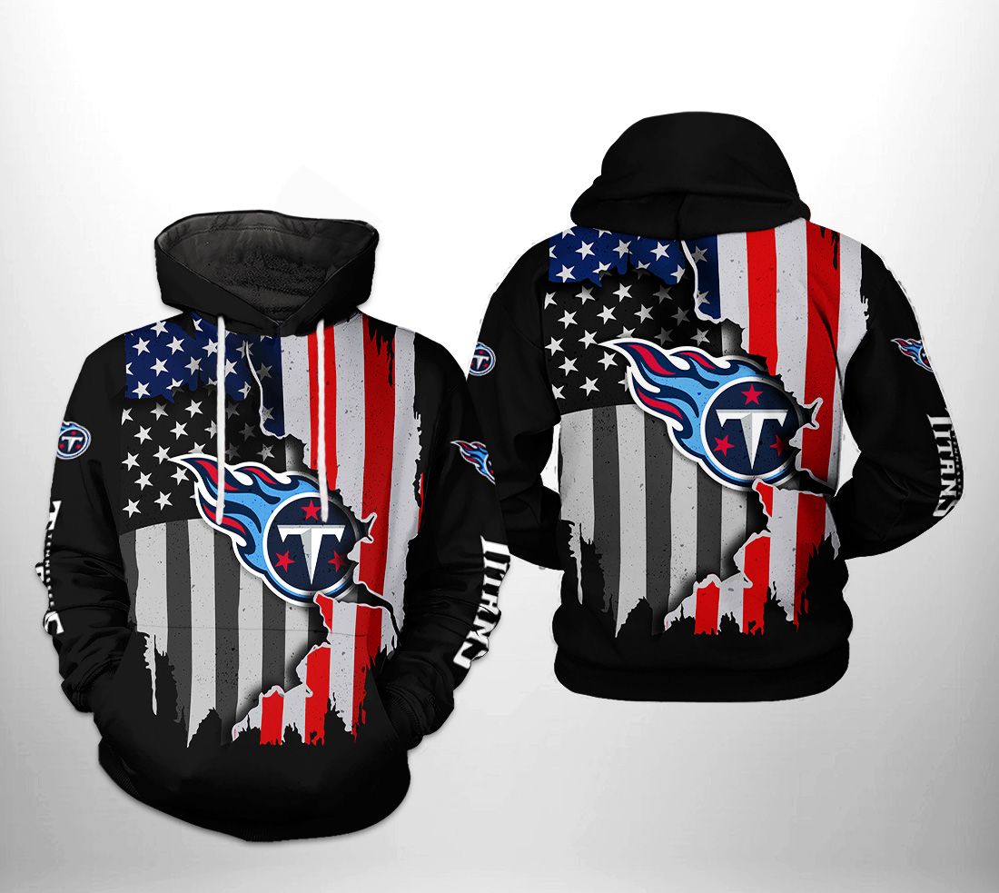 Tennessee Titans NFL US Flag Team 3D Printed Hoodie