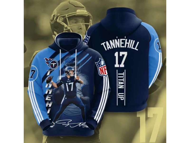 Tennessee Titans Ryan Tannehill 1238 Hoodie 3D