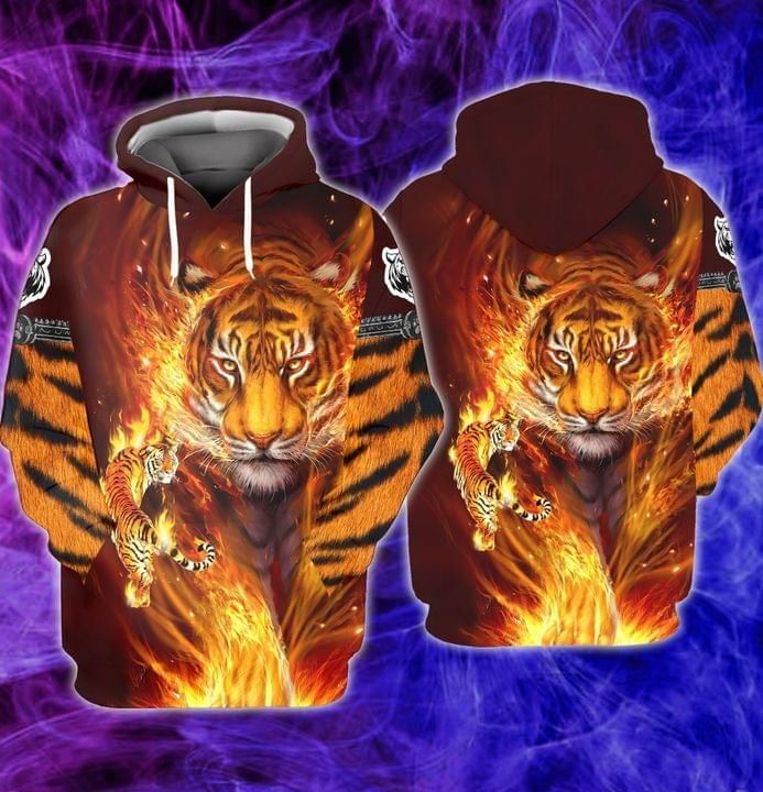 Tiger Full Printing 3d Hoodie