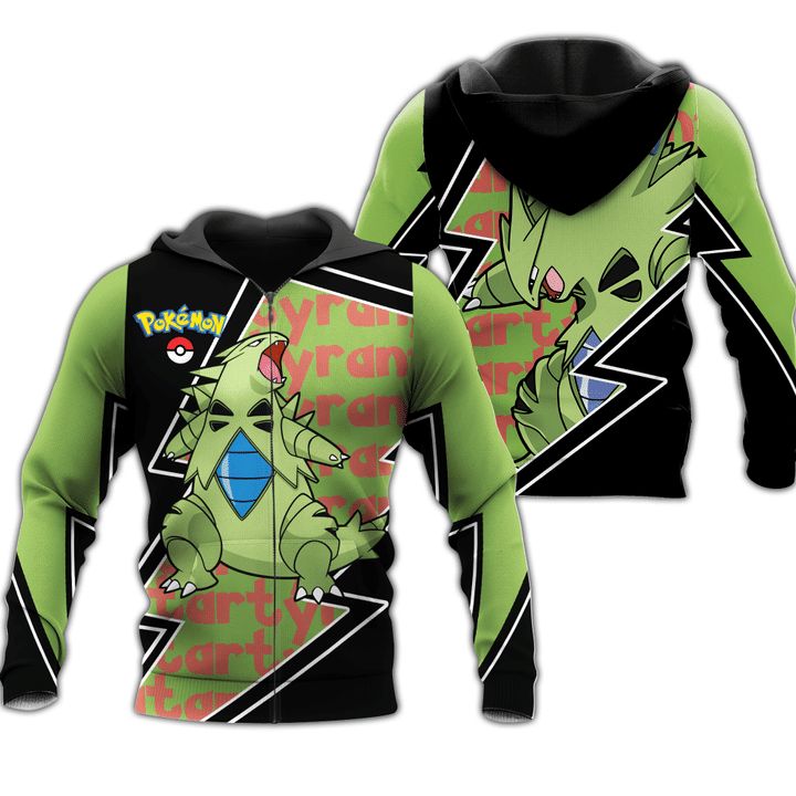 Tyranitar Pokemon Anime Manga 3d Zip Hoodie