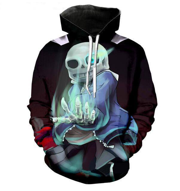 Undertale Skull Hoodies   Design Sans Pattern 3D Printing Fashion Men Women Hoodies Sweatshirts Tops