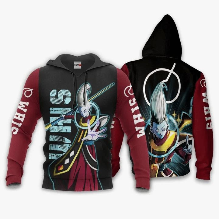 Whis Dragon Ball Anime Manga 3d Zip Hoodie