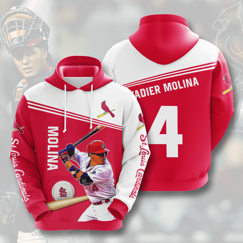 Yadier Molina St Louis Cardinals Hoodie 3D Full Size Up To 5xl
