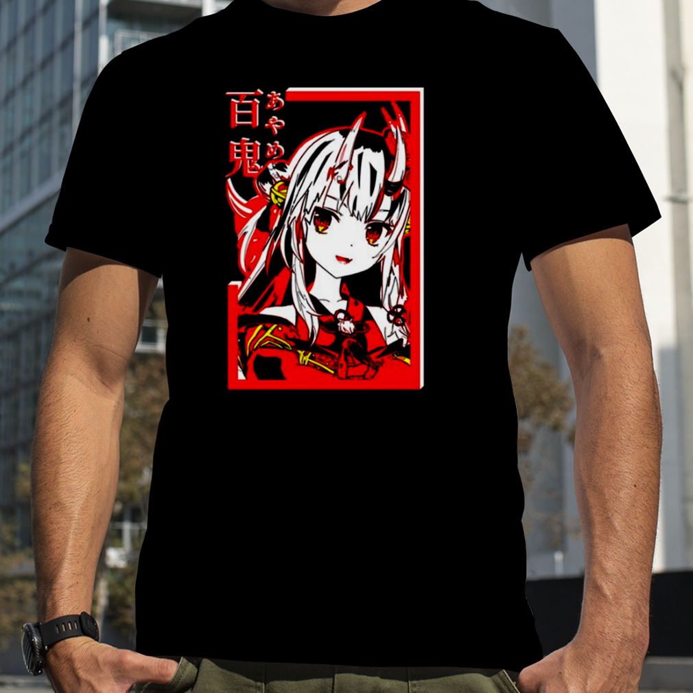 Ayame Ojou Hololive Red Graphic shirt