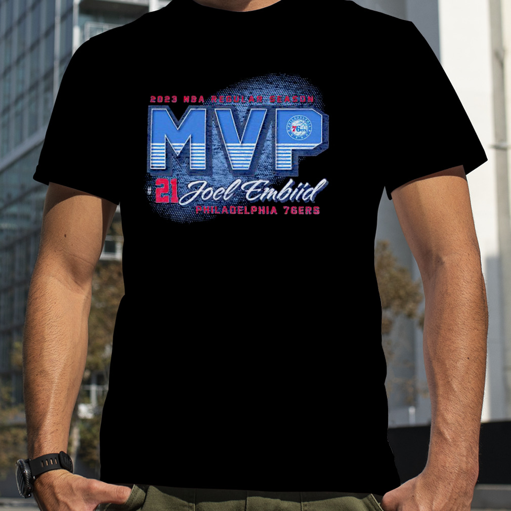 Philadelphia 76ers Joel Embiid MVP 2023 NBA regular season shirt