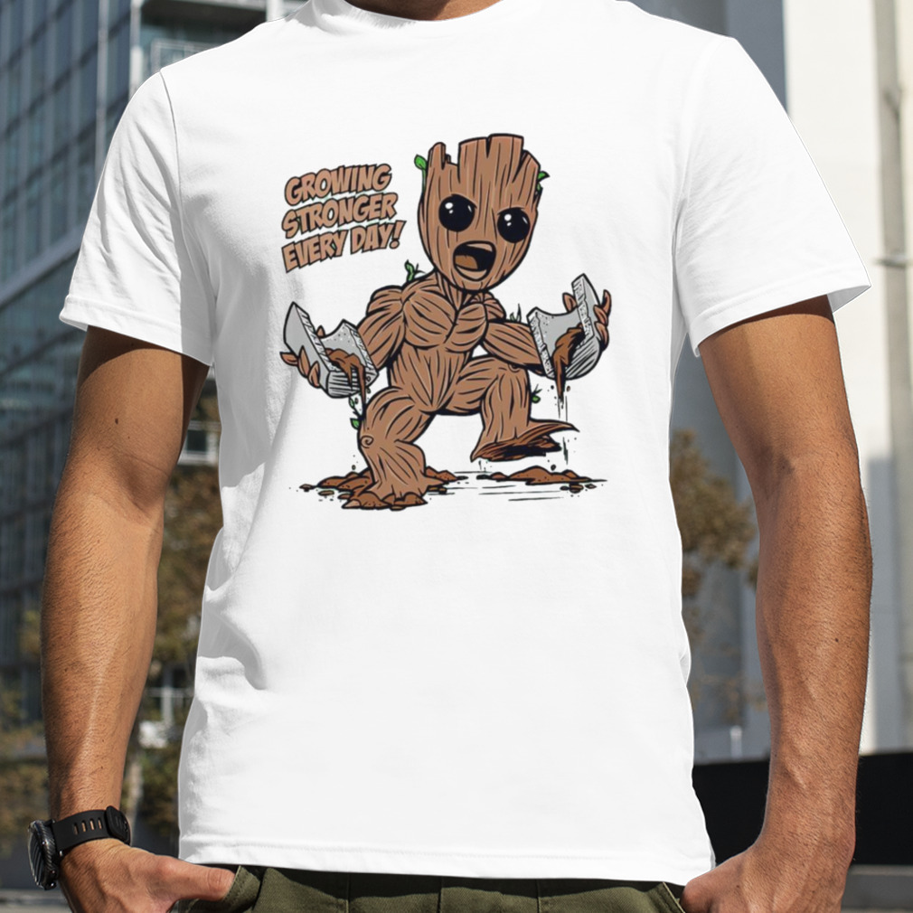 Baby Groot Growing stronger everyday shirt