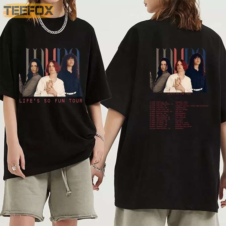 Muna Band Life's So Fun Tour 2023 Music Concert T-Shirt