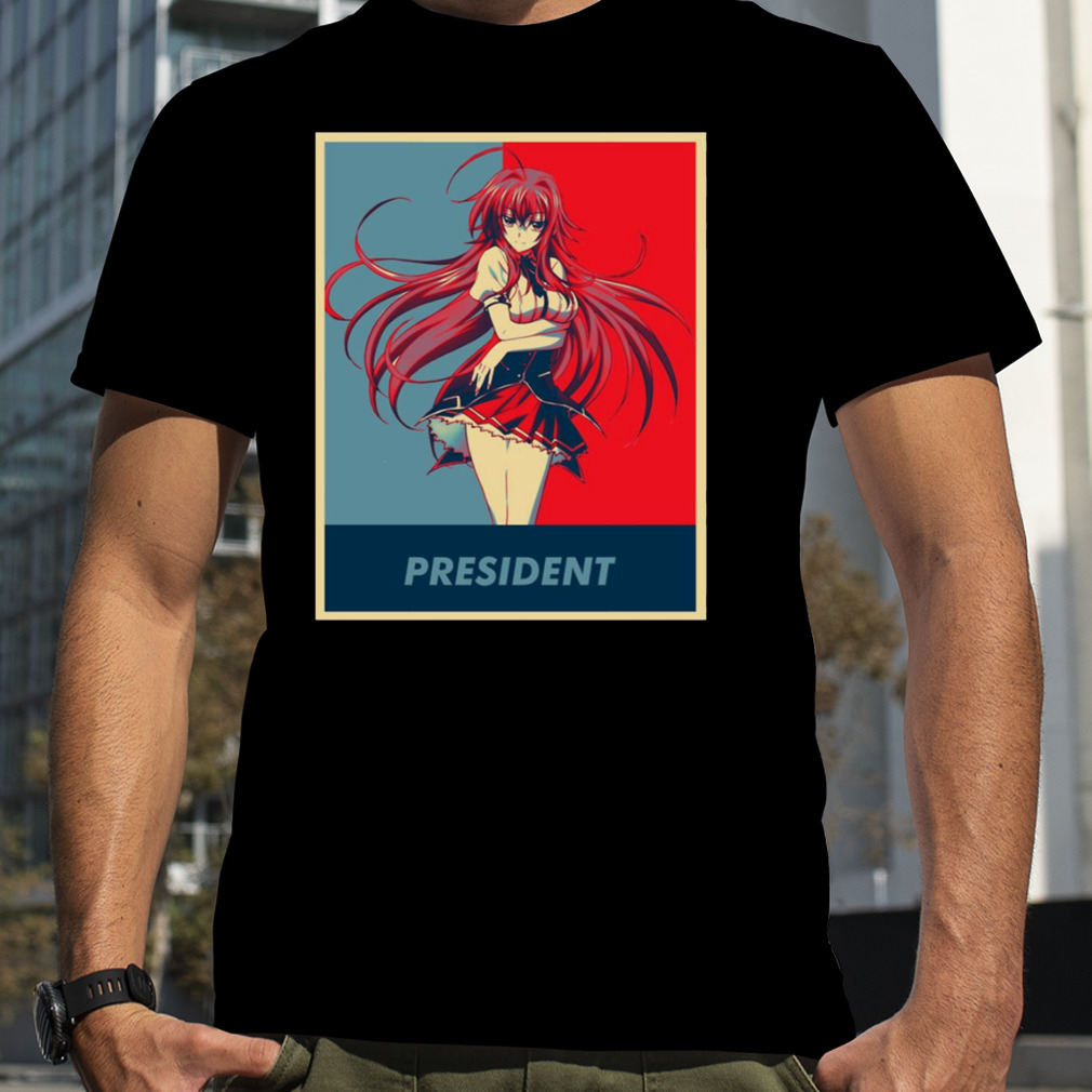 President Rias Gremory Classic Hope Art High School Dxd shirt