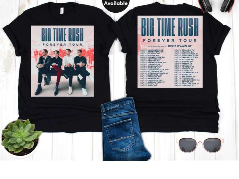 Big Time Rush Forever Tour 2022 T-Shirt Merch
