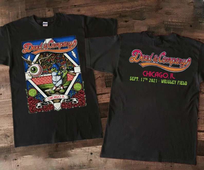 Dead and Company Chicago IL Wrigley Field Tour Sept 17th 2021 Rock Band T-Shirt