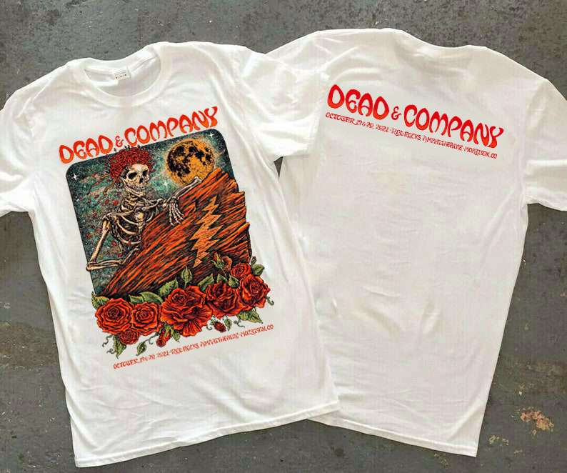Dead and Company Morrison CO Tour 10-19-2021 Red Rocks Unisex T-Shirt Grateful Dead