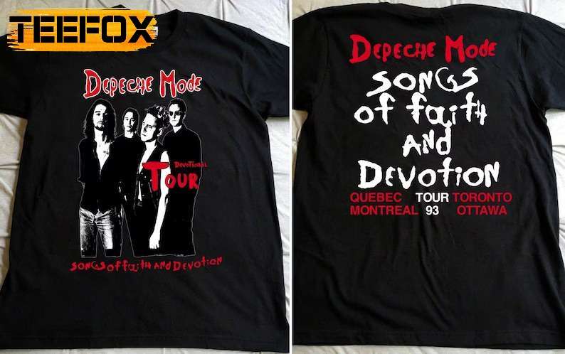 Depeche Mode Song Of Faith And Devotional Tour 1993 T-Shirt