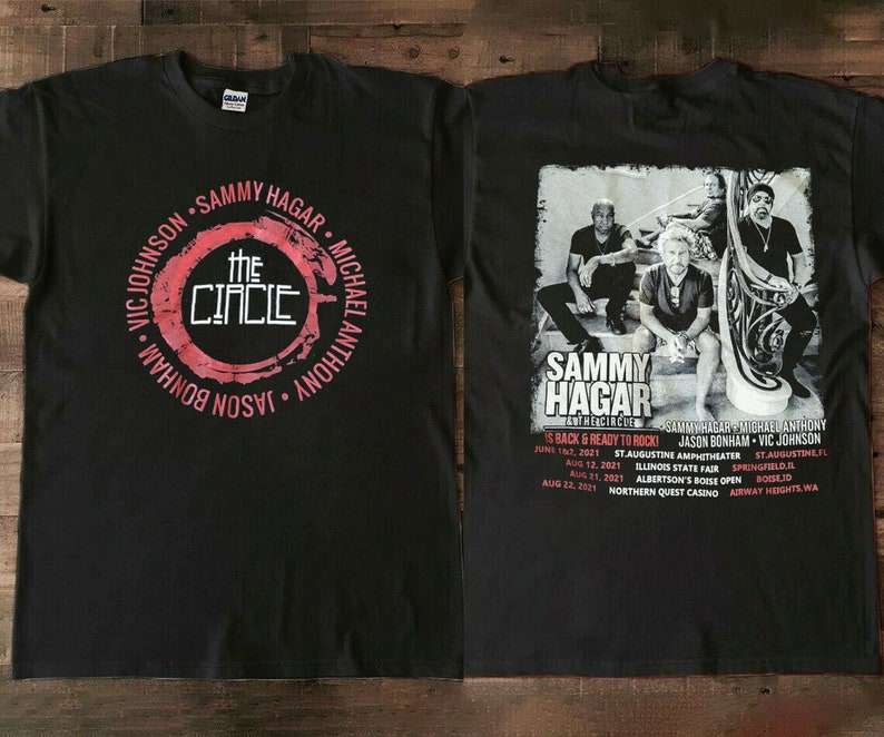 Sammy Hagar and The Circle 2021 Tour Dates Shirt