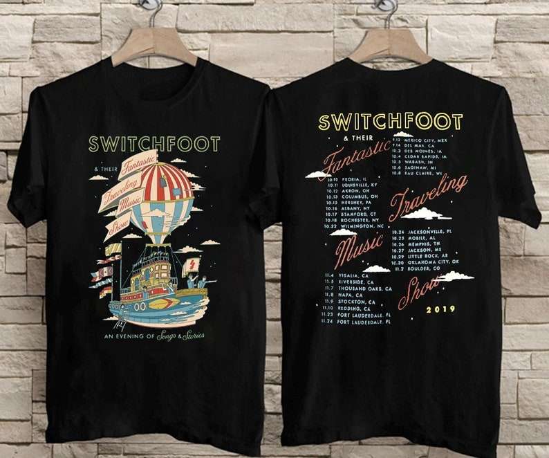 Switchfoot T Shirt Fantastic Traveling Music Show Tour 2019
