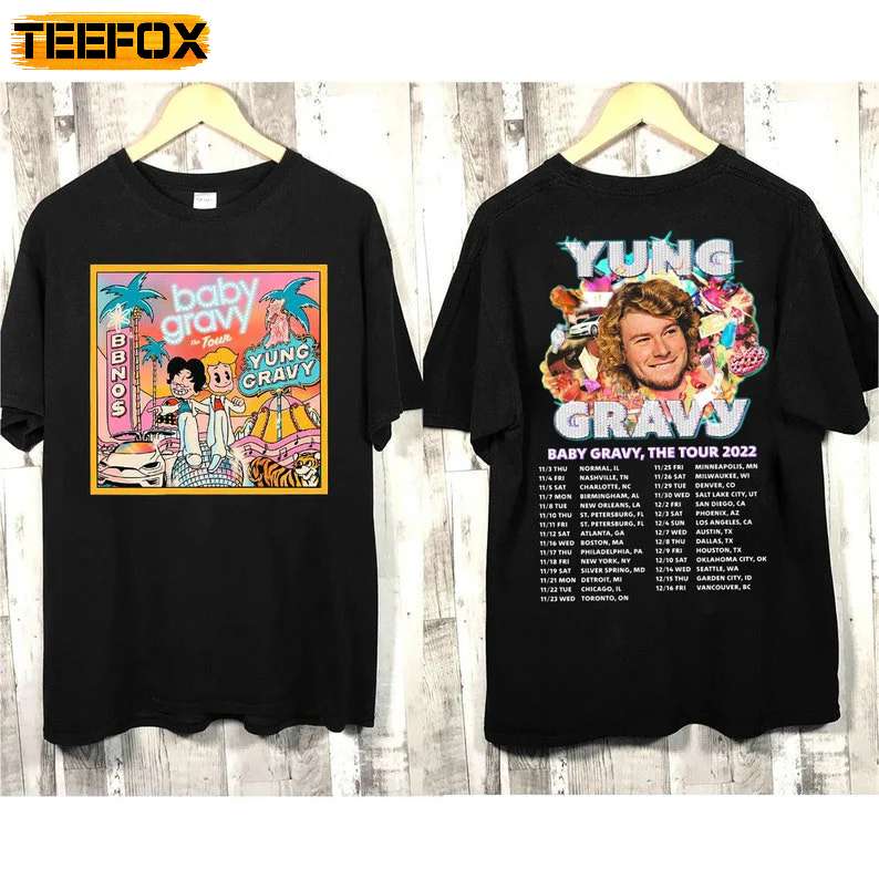 Yung Gravy BBNO Baby Gravy Tour 2022 T-Shirt