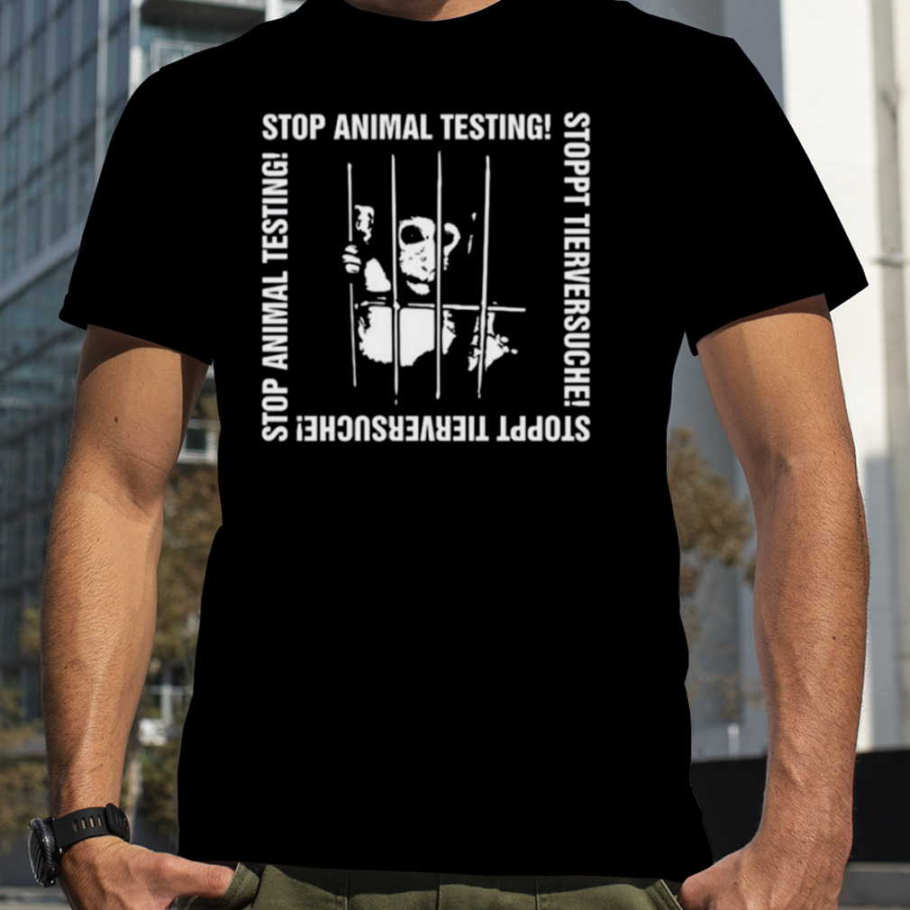 Monkey Stop Animal Testing Graphic shirt