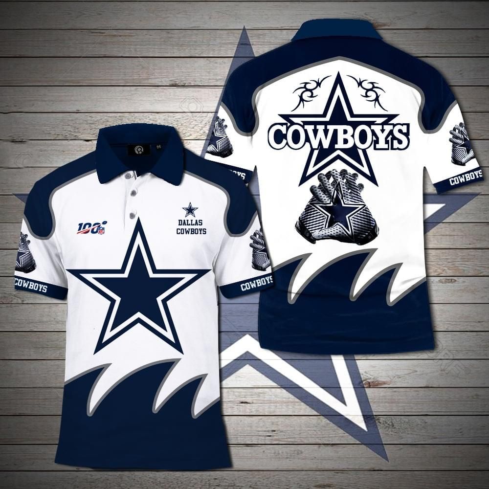 100th Nfl Dallas Cowboys 3d Printed Polo 3d Tshirt All Over Print Shirt 3d T-shirt