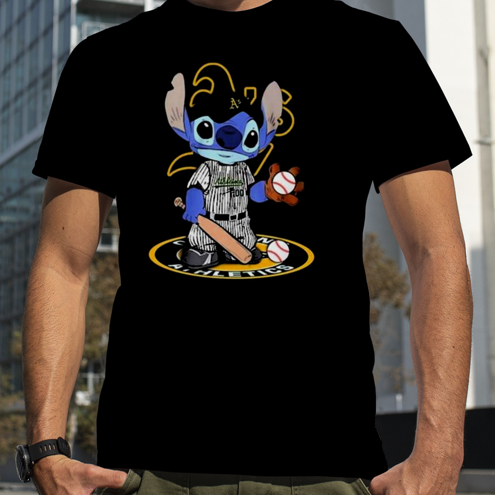 Baby Stitch Oakland Athletics Baseball Logo 2023 T-shirt