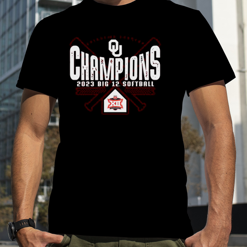 Oklahoma Sooners 2023 NCAA Big 12 Softball Conference Tournament Champions Locker Room T-Shirt