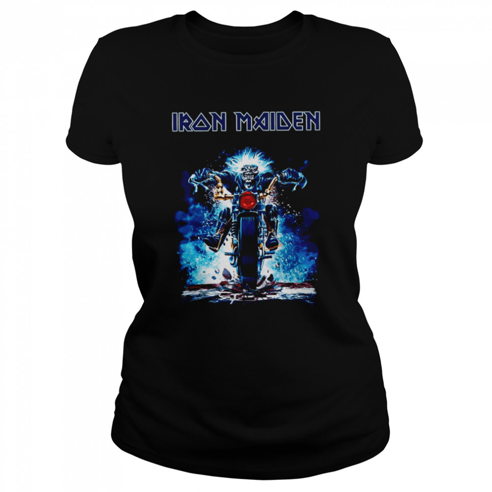 Cool Motor Design Iron Maiden Rock Band Retro Unisex T-Shirt