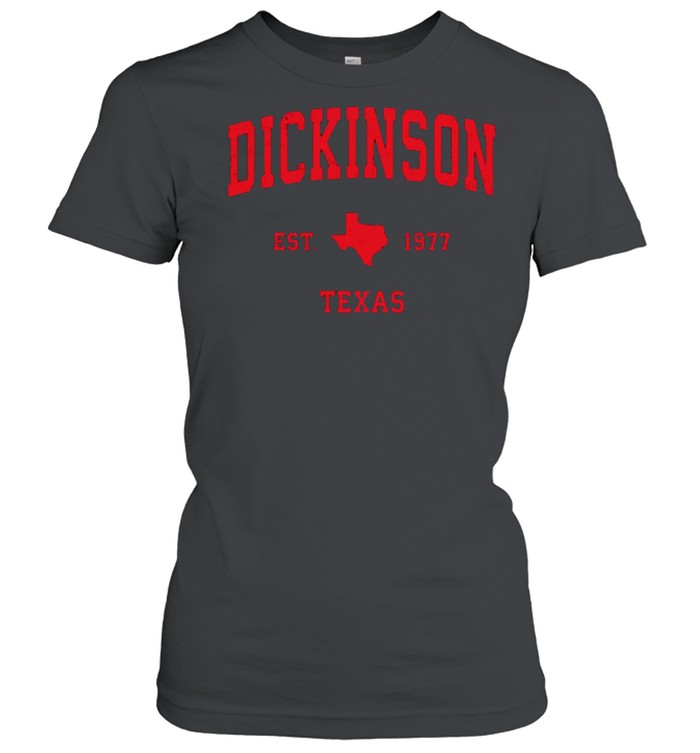 Dickinson Texas TX Est 1977 Vintage Sports T-Shirt