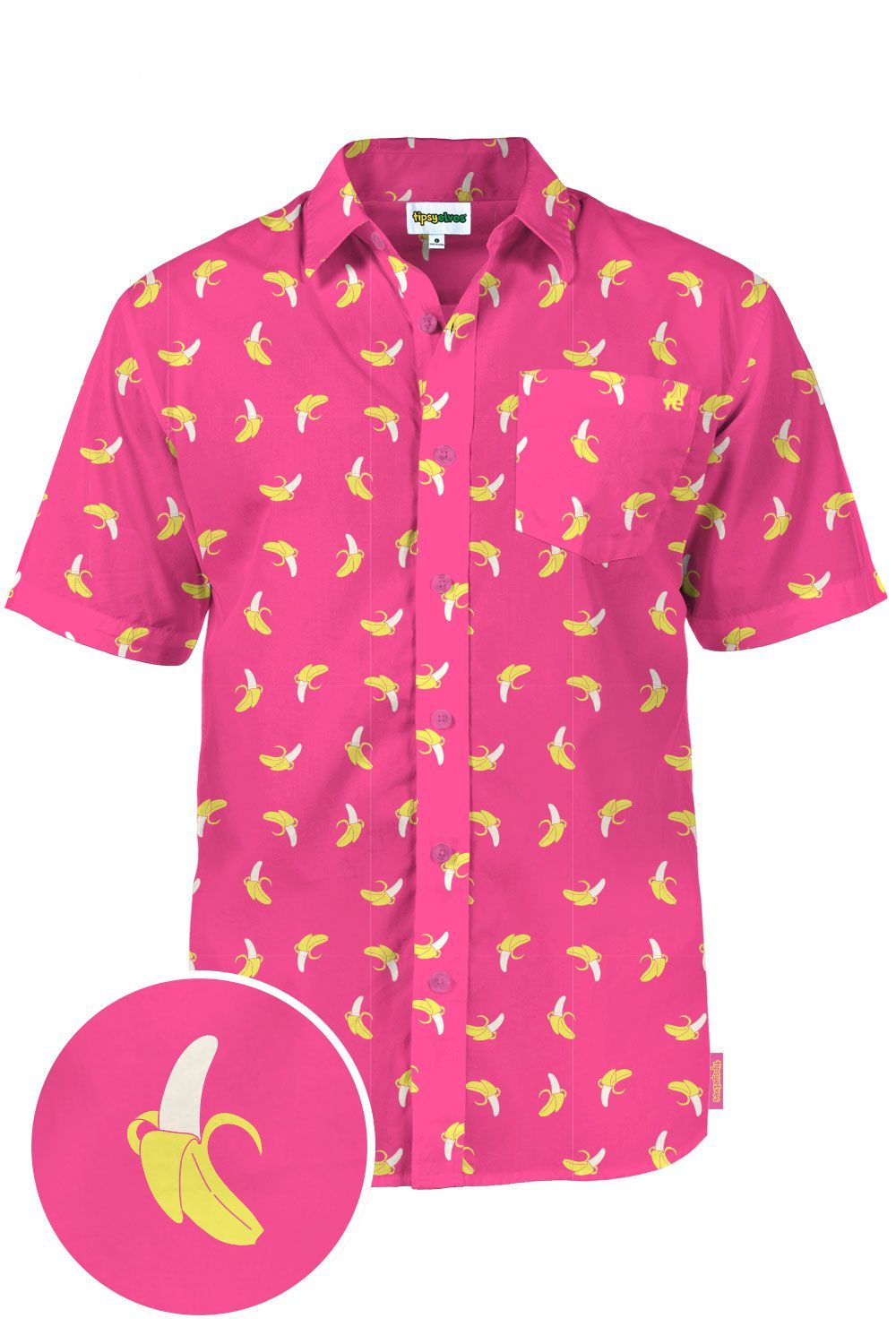 Banana Pink Amazing Design Hawaiian Shirt