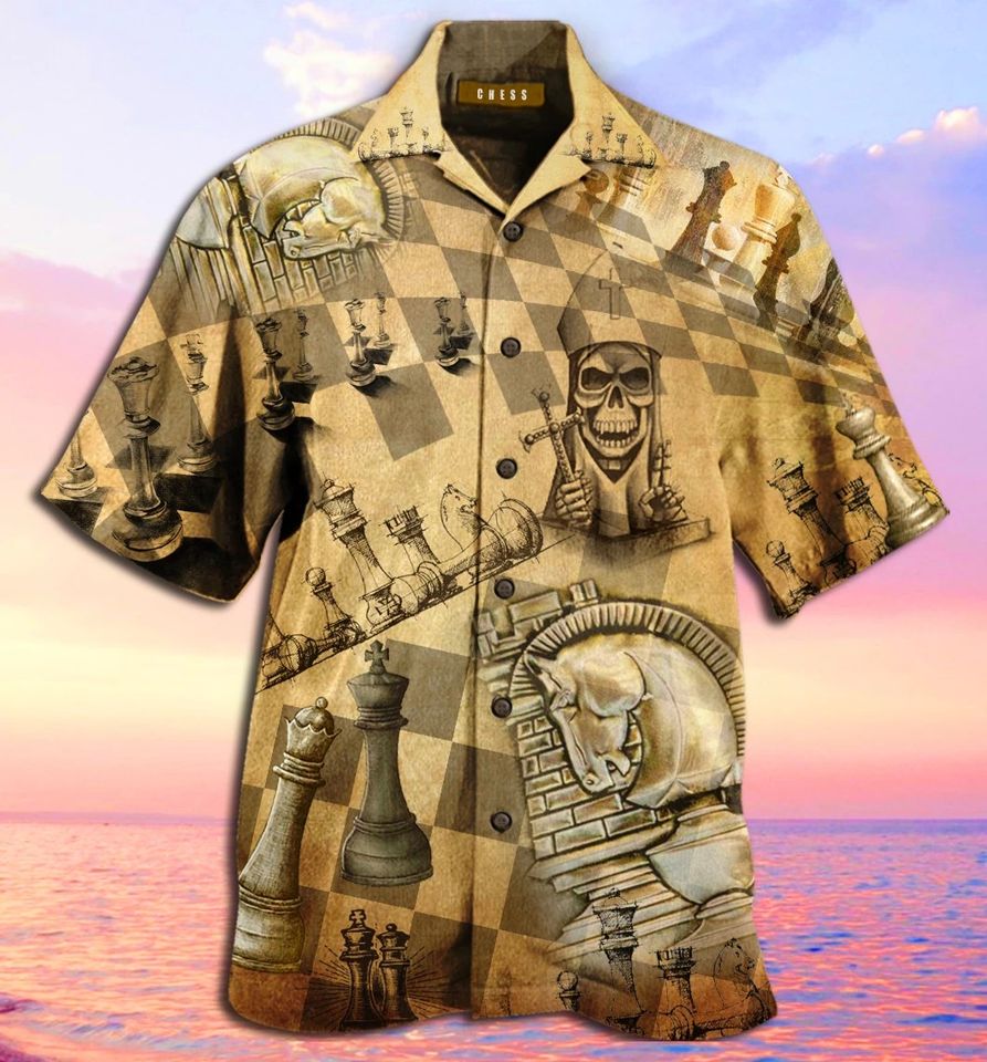 Chess Skull Hawaiian Shirt