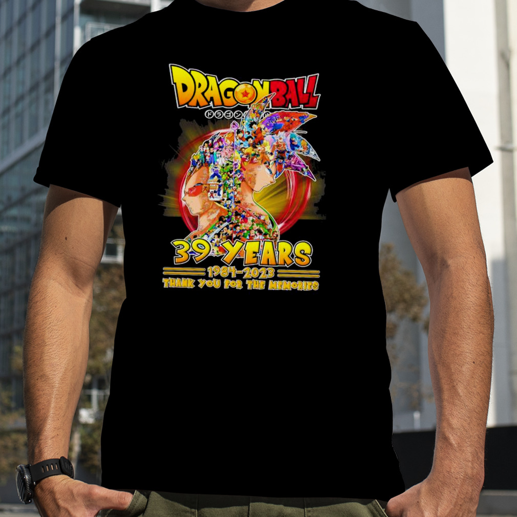 Dragon Ball Super 39 years 1984 2023 legend thank you for the memories shirt