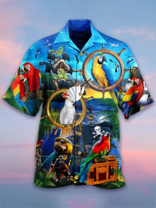 Parrots Pirates Hawaiian Shirt