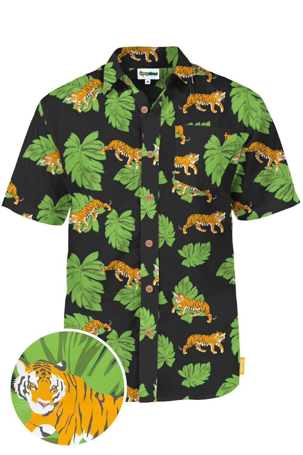 Tigers Black High Quality Hawaiian Shirt