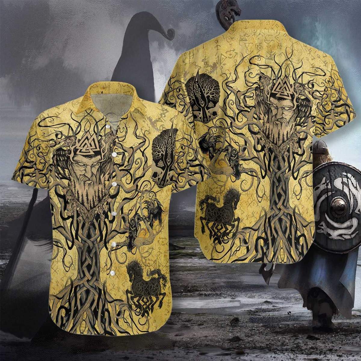 Odin Viking Hawaiian Shirt