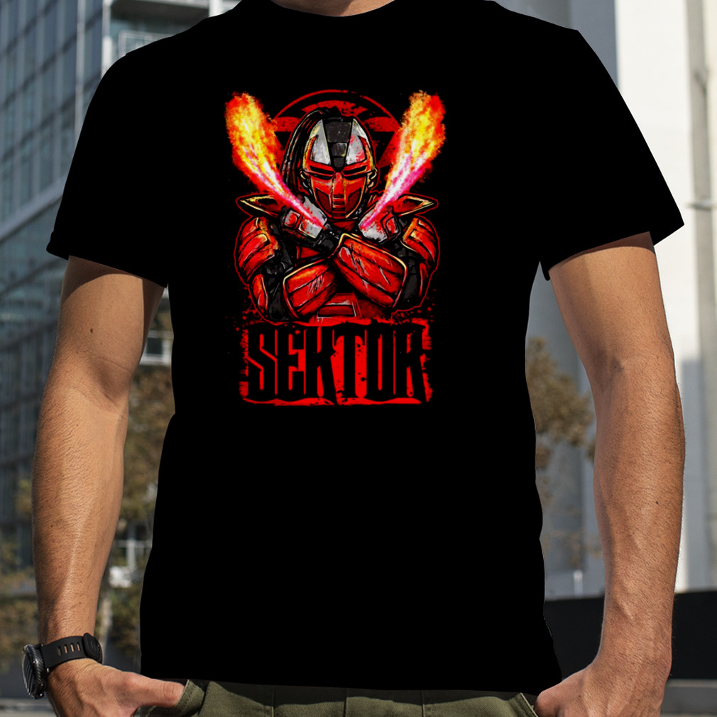 Sektor On Fire Mortal Kombat Art shirt