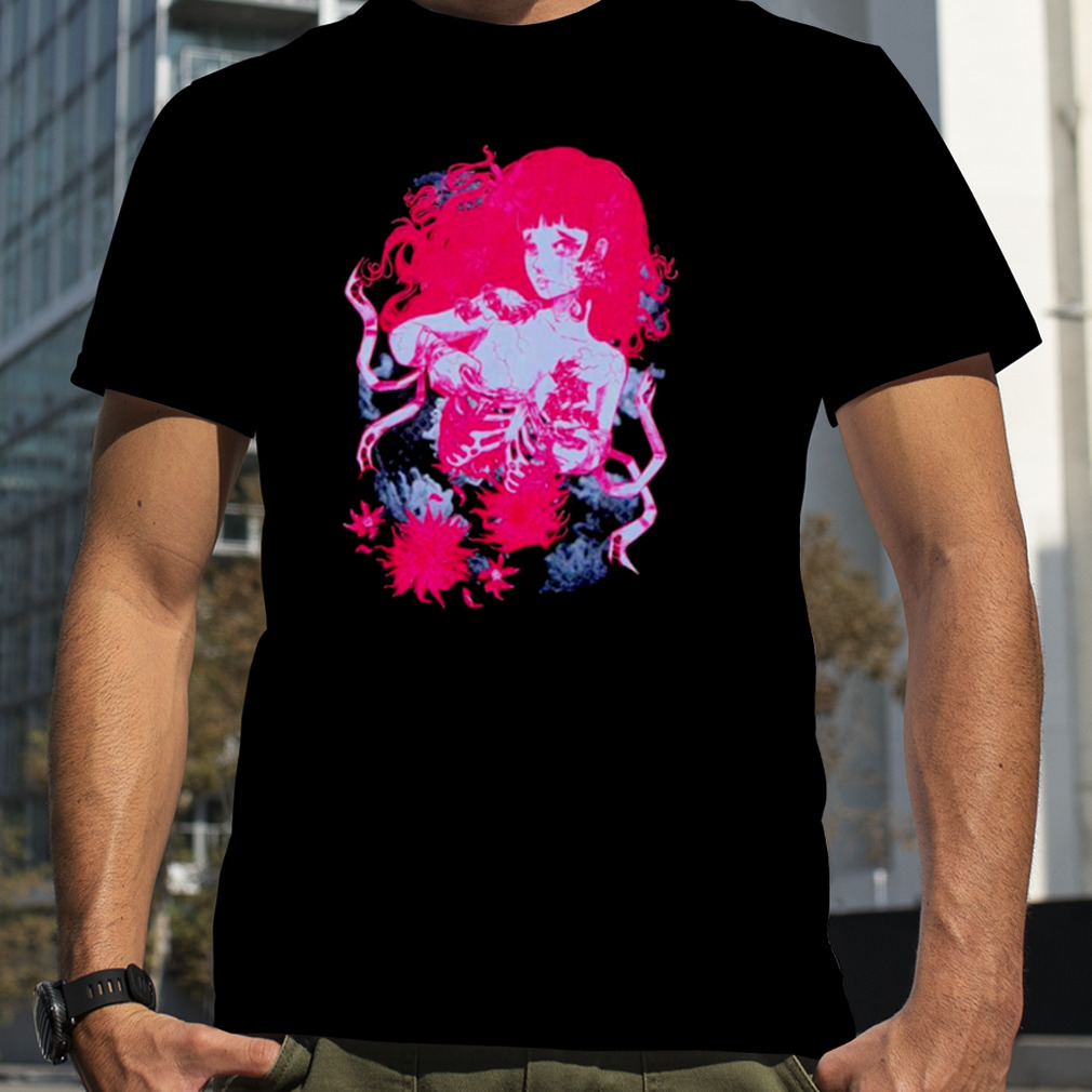 Centipede girl rib cage shirt