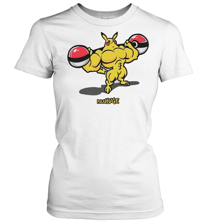 Pika Huge Buff Pikachu Pokemon shirt