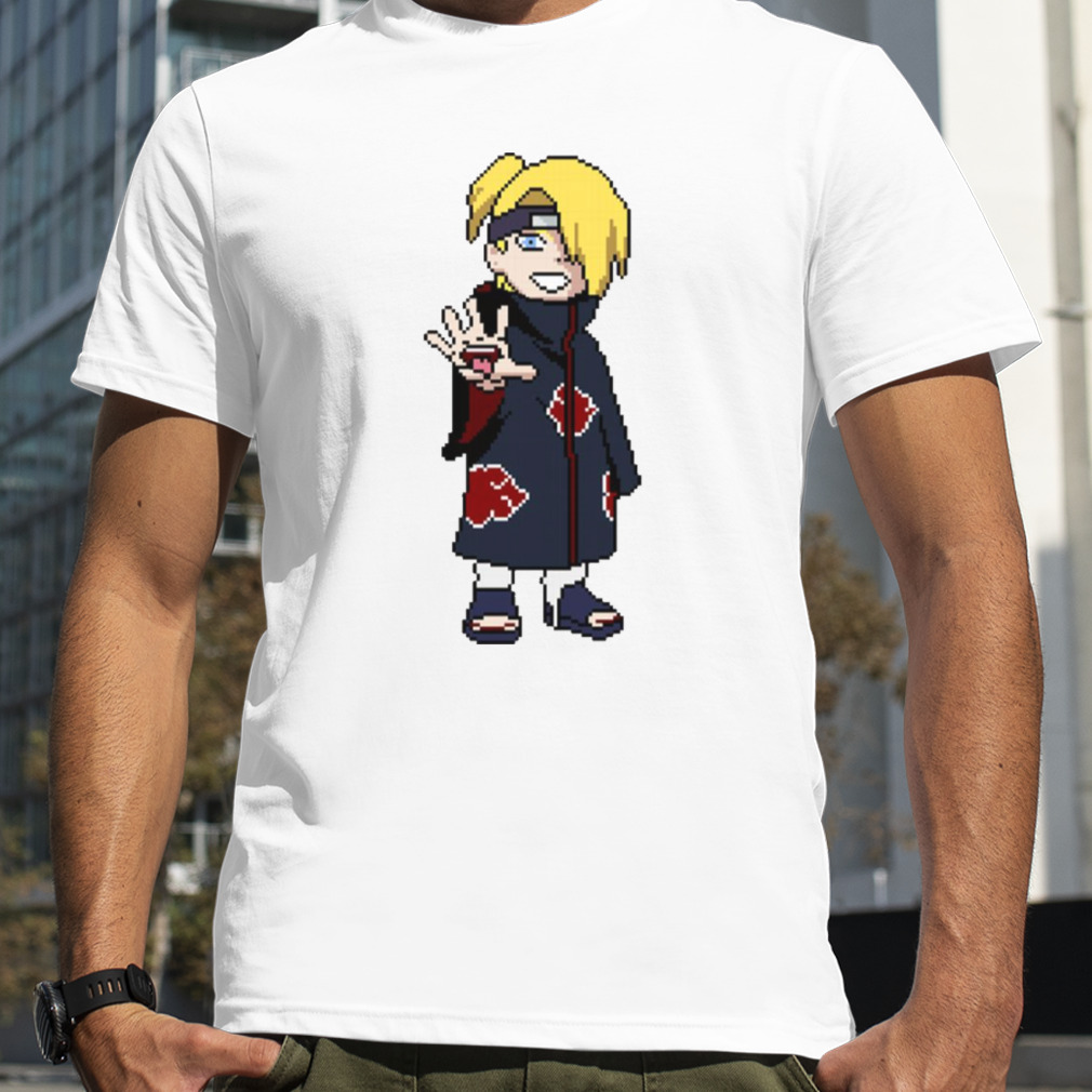 Pixel Baby Deidara Akatsuki Naruto Shippuden shirt