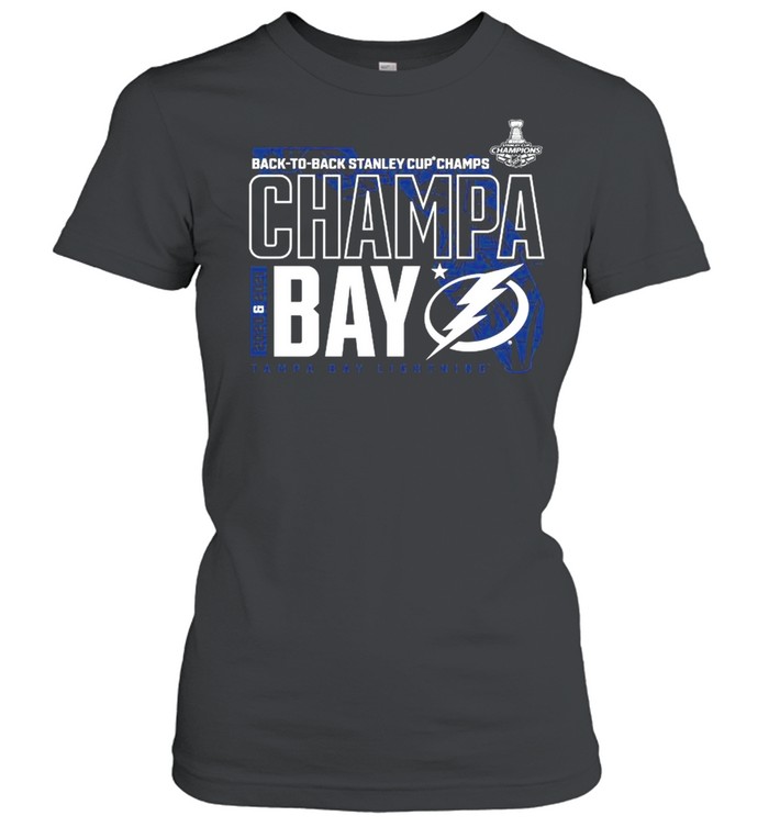 Tampa Bay Lightning Fanatics Branded Back to Back Stanley Cup Champions Champa Bay shirt
